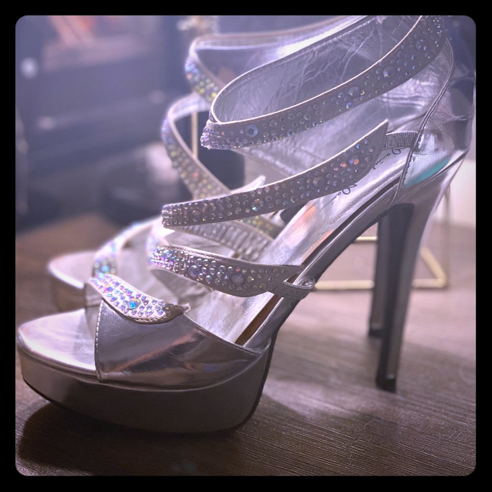 4 inch Silver Heels
